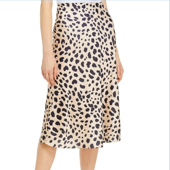 AQUA statin midi leopard skirt - Picture 2 of 2